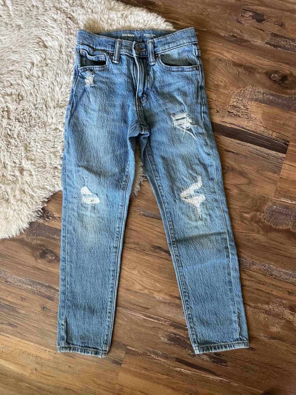Old Navy Light Blue Kids Distressed Jeans